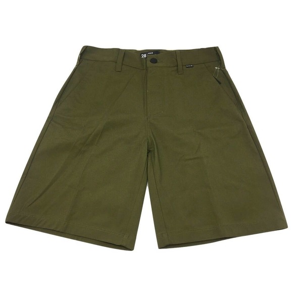 Hurley Men's Rowe Chino 19" Walk Shorts - Olive - Picture 1 of 2